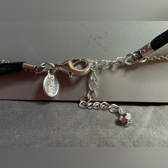 NWT Express Multi Strand Choker Necklace W/ Pendant #1229 - Picture 4 of 6